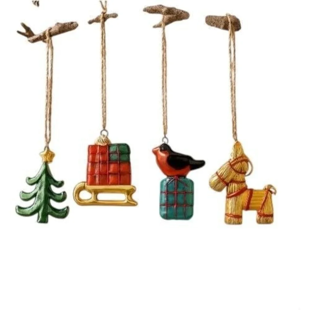 IKEA VINTERFINT Glass Xmas Ornaments –‎ Collector's Set of 4 – Discontinued